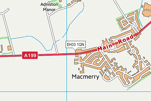 EH33 1QN map - OS VectorMap District (Ordnance Survey) EH33 1QN map - OS VectorMap District (Ordnance Survey)
