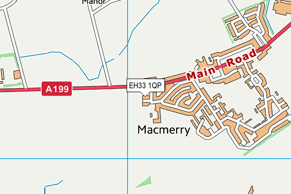 EH33 1QP map - OS VectorMap District (Ordnance Survey)