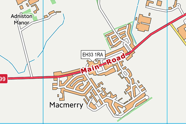 EH33 1RA map - OS VectorMap District (Ordnance Survey) EH33 1RA map - OS VectorMap District (Ordnance Survey)