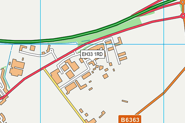 EH33 1RD map - OS VectorMap District (Ordnance Survey) EH33 1RD map - OS VectorMap District (Ordnance Survey)