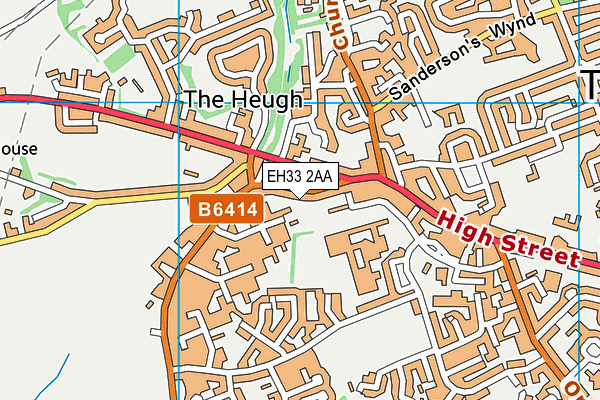 EH33 2AA map - OS VectorMap District (Ordnance Survey) EH33 2AA map - OS VectorMap District (Ordnance Survey)