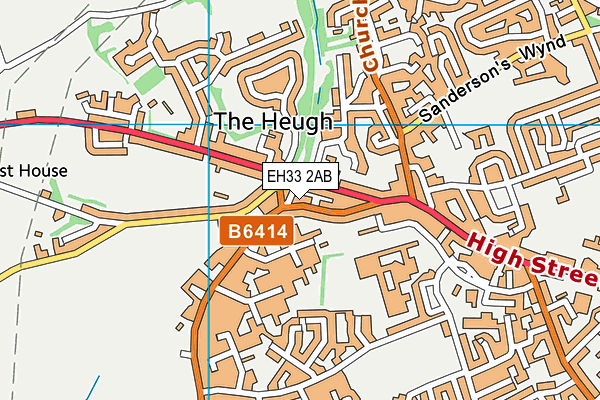 EH33 2AB map - OS VectorMap District (Ordnance Survey) EH33 2AB map - OS VectorMap District (Ordnance Survey)