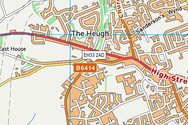 EH33 2AD map - OS VectorMap District (Ordnance Survey) EH33 2AD map - OS VectorMap District (Ordnance Survey)