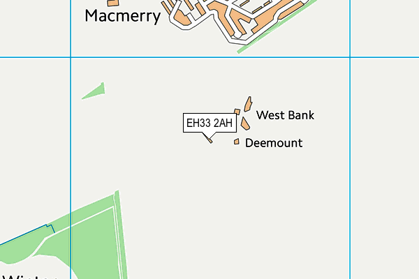 EH33 2AH map - OS VectorMap District (Ordnance Survey) EH33 2AH map - OS VectorMap District (Ordnance Survey)