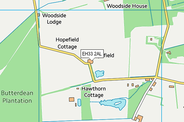 EH33 2AL map - OS VectorMap District (Ordnance Survey) EH33 2AL map - OS VectorMap District (Ordnance Survey)