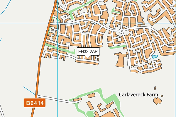 EH33 2AP map - OS VectorMap District (Ordnance Survey) EH33 2AP map - OS VectorMap District (Ordnance Survey)