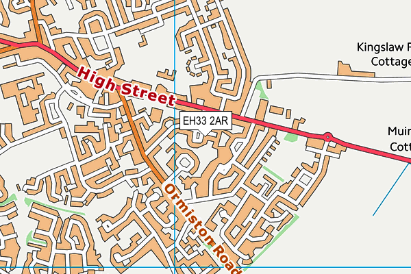 EH33 2AR map - OS VectorMap District (Ordnance Survey) EH33 2AR map - OS VectorMap District (Ordnance Survey)