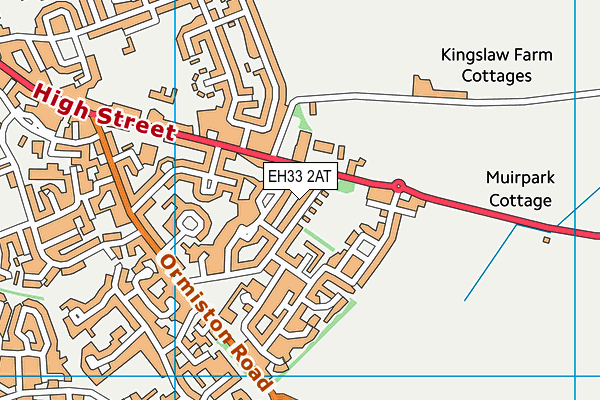 EH33 2AT map - OS VectorMap District (Ordnance Survey) EH33 2AT map - OS VectorMap District (Ordnance Survey)