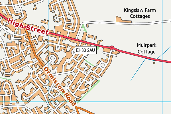 EH33 2AU map - OS VectorMap District (Ordnance Survey) EH33 2AU map - OS VectorMap District (Ordnance Survey)