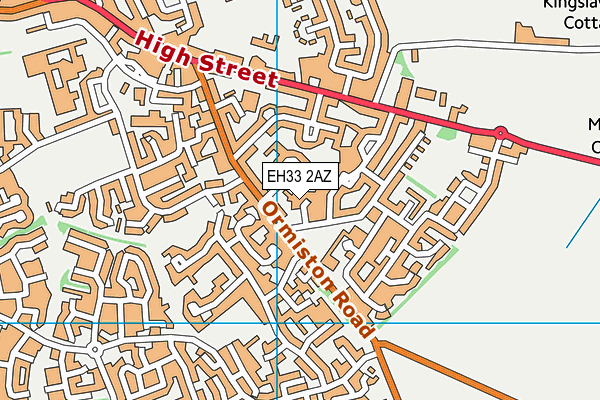 EH33 2AZ map - OS VectorMap District (Ordnance Survey) EH33 2AZ map - OS VectorMap District (Ordnance Survey)