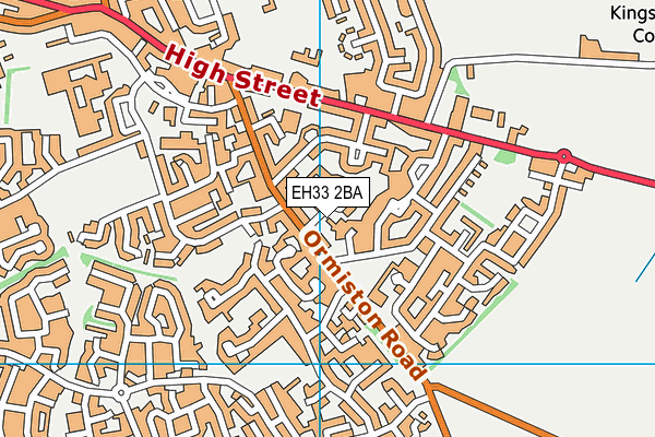 EH33 2BA map - OS VectorMap District (Ordnance Survey) EH33 2BA map - OS VectorMap District (Ordnance Survey)