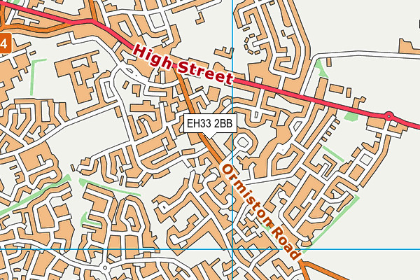 EH33 2BB map - OS VectorMap District (Ordnance Survey) EH33 2BB map - OS VectorMap District (Ordnance Survey)