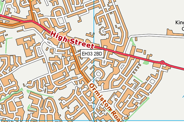 EH33 2BD map - OS VectorMap District (Ordnance Survey) EH33 2BD map - OS VectorMap District (Ordnance Survey)
