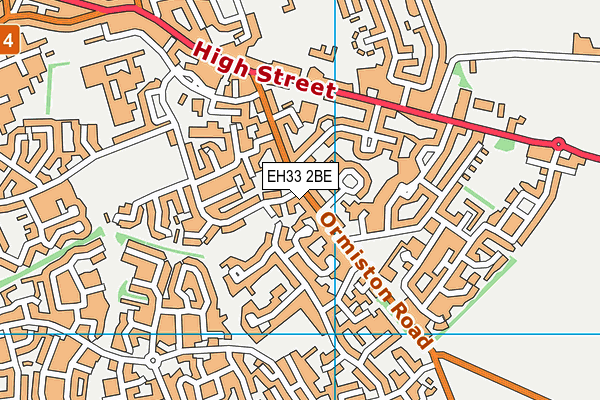 EH33 2BE map - OS VectorMap District (Ordnance Survey) EH33 2BE map - OS VectorMap District (Ordnance Survey)