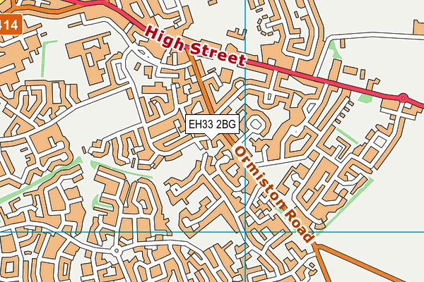 EH33 2BG map - OS VectorMap District (Ordnance Survey) EH33 2BG map - OS VectorMap District (Ordnance Survey)