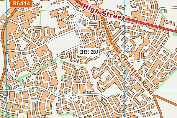 EH33 2BJ map - OS VectorMap District (Ordnance Survey) EH33 2BJ map - OS VectorMap District (Ordnance Survey)
