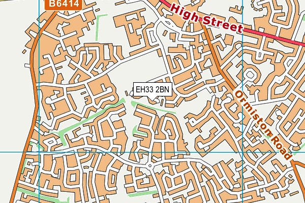 EH33 2BN map - OS VectorMap District (Ordnance Survey) EH33 2BN map - OS VectorMap District (Ordnance Survey)