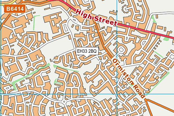 EH33 2BQ map - OS VectorMap District (Ordnance Survey) EH33 2BQ map - OS VectorMap District (Ordnance Survey)