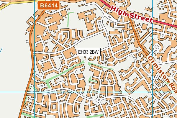 EH33 2BW map - OS VectorMap District (Ordnance Survey) EH33 2BW map - OS VectorMap District (Ordnance Survey)