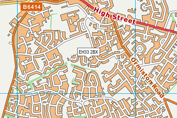 EH33 2BX map - OS VectorMap District (Ordnance Survey) EH33 2BX map - OS VectorMap District (Ordnance Survey)