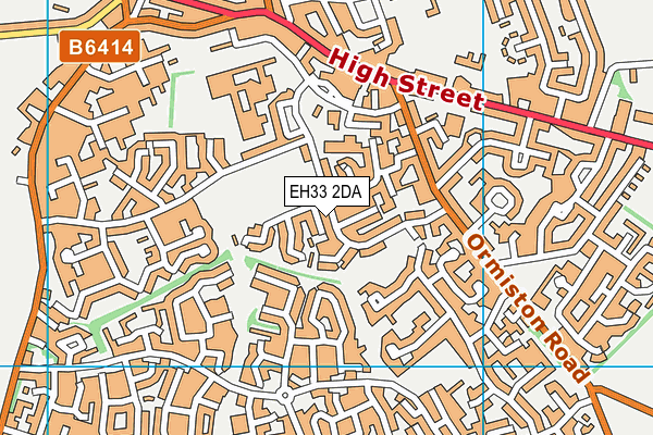 EH33 2DA map - OS VectorMap District (Ordnance Survey) EH33 2DA map - OS VectorMap District (Ordnance Survey)