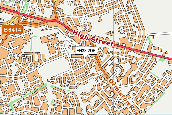 EH33 2DF map - OS VectorMap District (Ordnance Survey) EH33 2DF map - OS VectorMap District (Ordnance Survey)