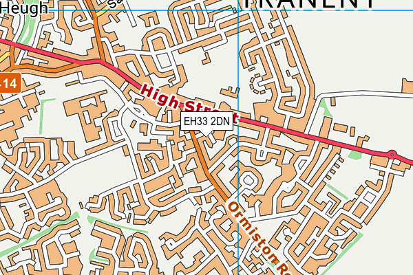 EH33 2DN map - OS VectorMap District (Ordnance Survey) EH33 2DN map - OS VectorMap District (Ordnance Survey)