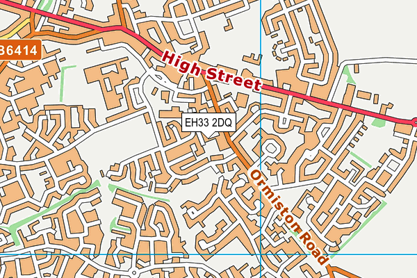 EH33 2DQ map - OS VectorMap District (Ordnance Survey) EH33 2DQ map - OS VectorMap District (Ordnance Survey)