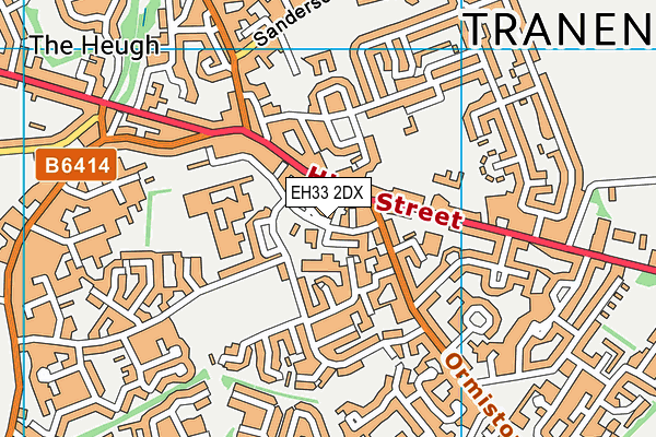EH33 2DX map - OS VectorMap District (Ordnance Survey) EH33 2DX map - OS VectorMap District (Ordnance Survey)
