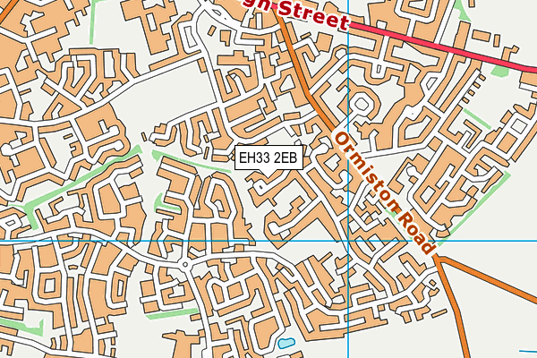 EH33 2EB map - OS VectorMap District (Ordnance Survey) EH33 2EB map - OS VectorMap District (Ordnance Survey)
