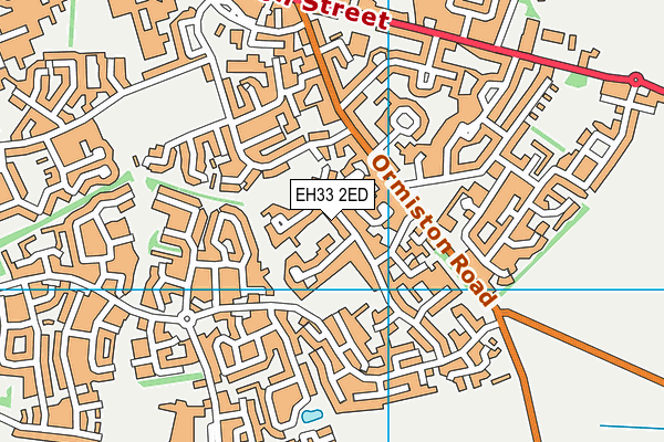 EH33 2ED map - OS VectorMap District (Ordnance Survey) EH33 2ED map - OS VectorMap District (Ordnance Survey)
