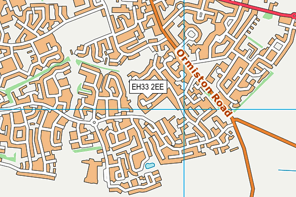 EH33 2EE map - OS VectorMap District (Ordnance Survey) EH33 2EE map - OS VectorMap District (Ordnance Survey)
