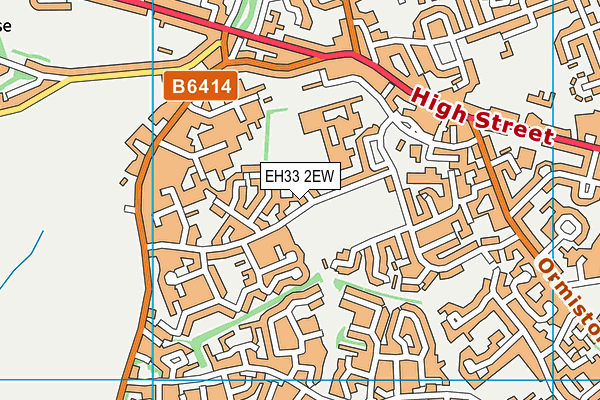 EH33 2EW map - OS VectorMap District (Ordnance Survey) EH33 2EW map - OS VectorMap District (Ordnance Survey)