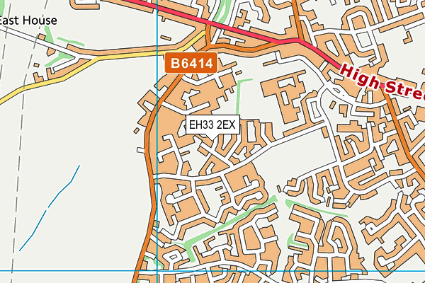 EH33 2EX map - OS VectorMap District (Ordnance Survey) EH33 2EX map - OS VectorMap District (Ordnance Survey)