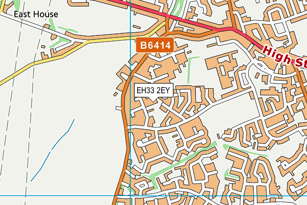 EH33 2EY map - OS VectorMap District (Ordnance Survey) EH33 2EY map - OS VectorMap District (Ordnance Survey)