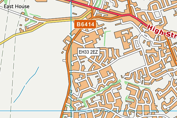 EH33 2EZ map - OS VectorMap District (Ordnance Survey) EH33 2EZ map - OS VectorMap District (Ordnance Survey)