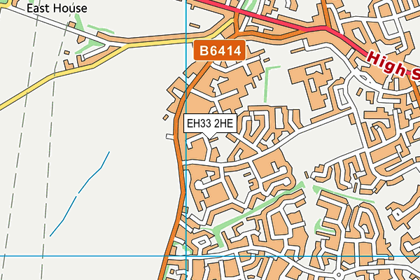 EH33 2HE map - OS VectorMap District (Ordnance Survey) EH33 2HE map - OS VectorMap District (Ordnance Survey)