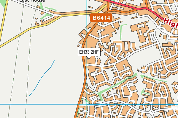 EH33 2HF map - OS VectorMap District (Ordnance Survey) EH33 2HF map - OS VectorMap District (Ordnance Survey)