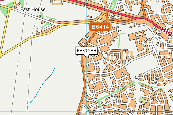 EH33 2HH map - OS VectorMap District (Ordnance Survey) EH33 2HH map - OS VectorMap District (Ordnance Survey)
