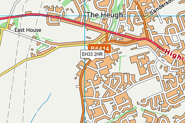 EH33 2HR map - OS VectorMap District (Ordnance Survey) EH33 2HR map - OS VectorMap District (Ordnance Survey)