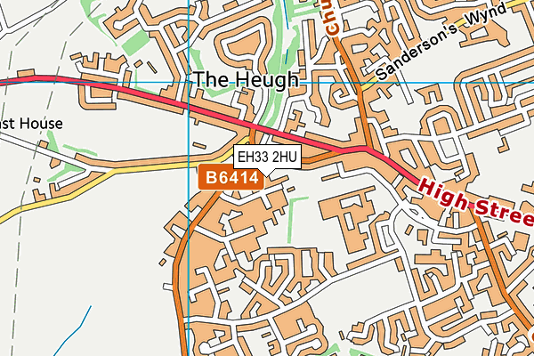 EH33 2HU map - OS VectorMap District (Ordnance Survey) EH33 2HU map - OS VectorMap District (Ordnance Survey)