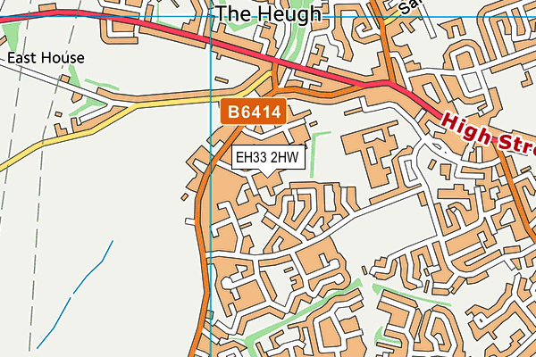 EH33 2HW map - OS VectorMap District (Ordnance Survey) EH33 2HW map - OS VectorMap District (Ordnance Survey)