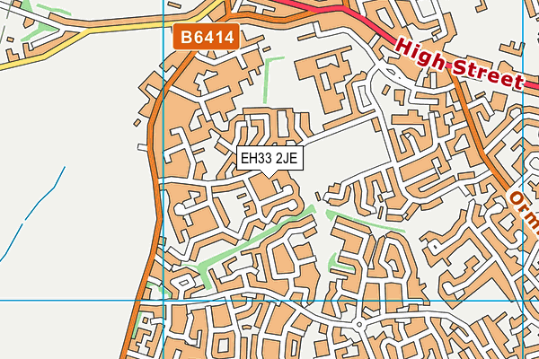 EH33 2JE map - OS VectorMap District (Ordnance Survey) EH33 2JE map - OS VectorMap District (Ordnance Survey)