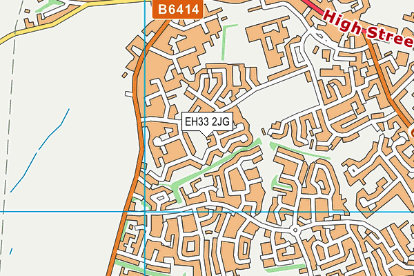 EH33 2JG map - OS VectorMap District (Ordnance Survey) EH33 2JG map - OS VectorMap District (Ordnance Survey)