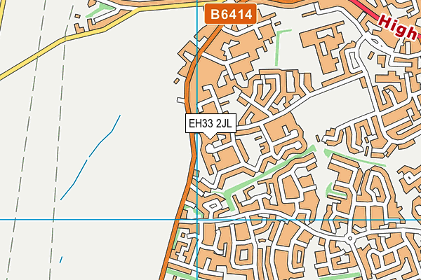 EH33 2JL map - OS VectorMap District (Ordnance Survey) EH33 2JL map - OS VectorMap District (Ordnance Survey)