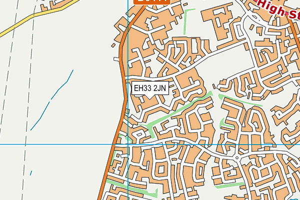 EH33 2JN map - OS VectorMap District (Ordnance Survey)