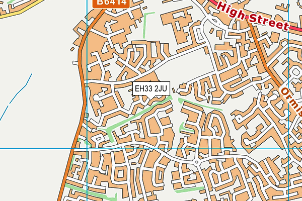 EH33 2JU map - OS VectorMap District (Ordnance Survey) EH33 2JU map - OS VectorMap District (Ordnance Survey)