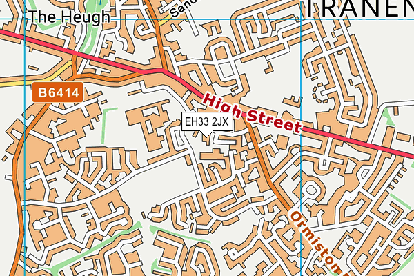 EH33 2JX map - OS VectorMap District (Ordnance Survey) EH33 2JX map - OS VectorMap District (Ordnance Survey)