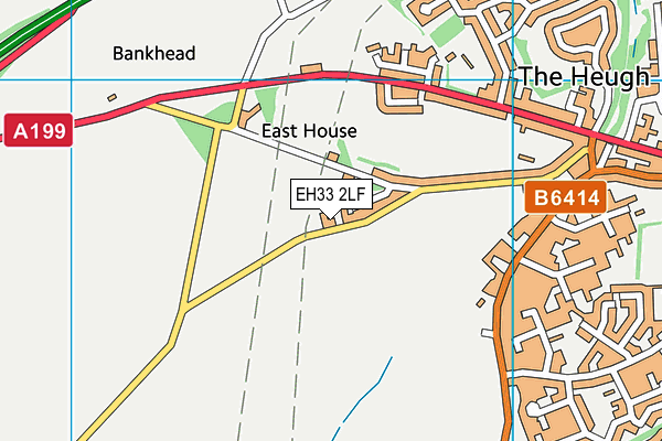 EH33 2LF map - OS VectorMap District (Ordnance Survey) EH33 2LF map - OS VectorMap District (Ordnance Survey)