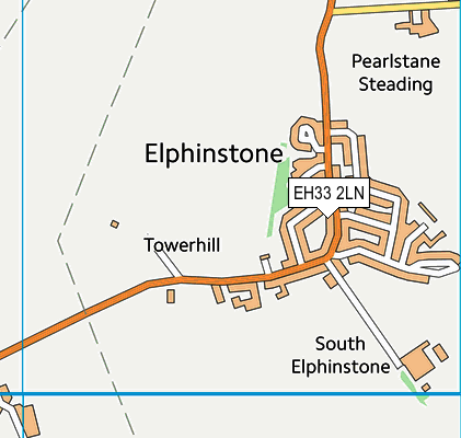 EH33 2LN map - OS VectorMap District (Ordnance Survey) EH33 2LN map - OS VectorMap District (Ordnance Survey)